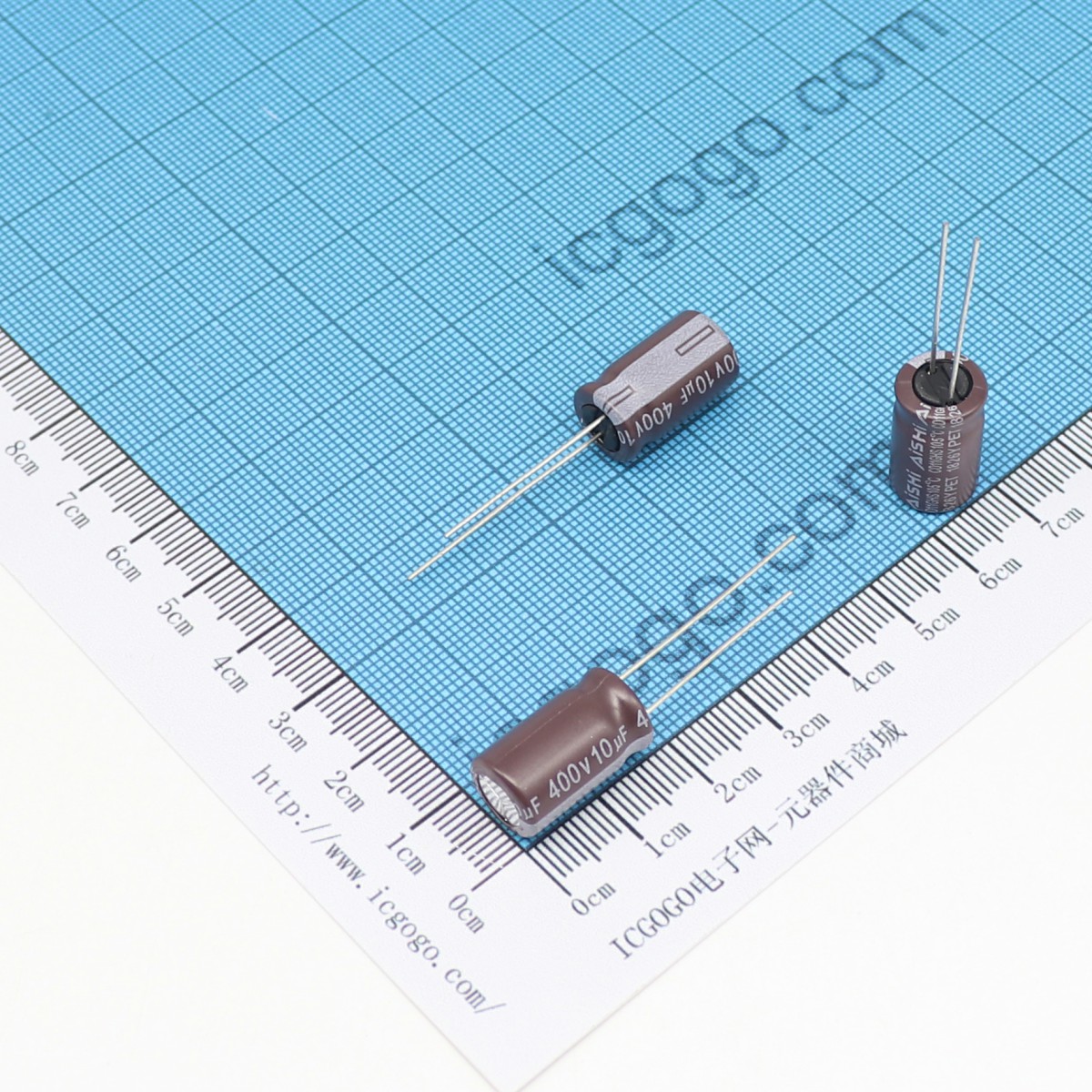 艾华 直插铝电解电容 10UF 400V φ 10*16 mm AiSHi EGS2GM100G16OT CD11GHS 小体积 长寿命 经济型 ±20%